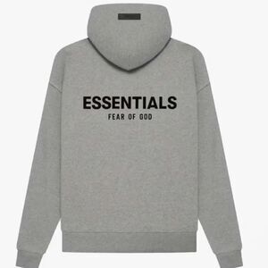 Fear of God Essentials Hoodie Dark Oatmeal (SS22) size Medium NWT unisex